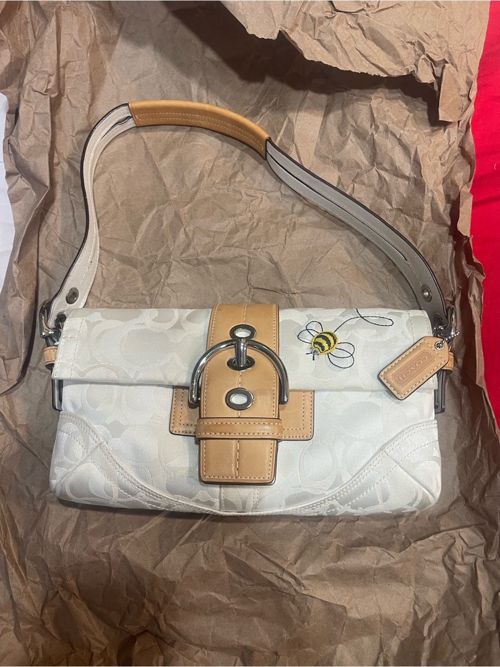 Coach Bee-Accent Shoulder Bag